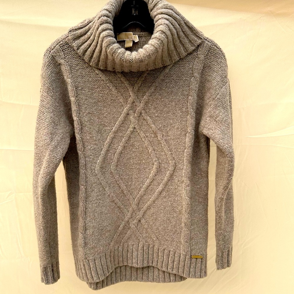 Michael Kors cable knit turtleneck sweater